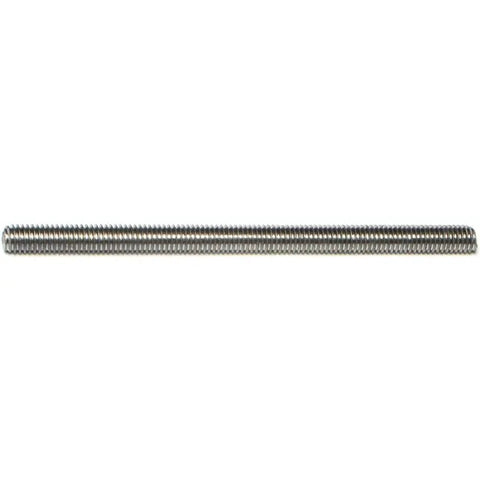 6mm-1.0 x 100mm Zinc Plated Low Carbon Coarse Thread Threaded Rods (88741)