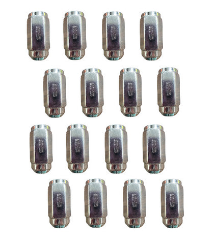 (16 Pack) 9/16" Chrome Lug Nut 2" Long Kit (09907)