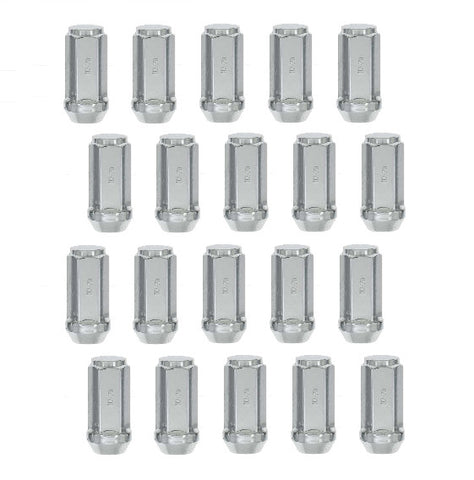 (20 Pack) 1/2" Chrome Lug Nut 1.99" Long Kit