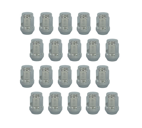 (20 Pack) 1/2" Chrome Lug Nut 1.38" Long Kit