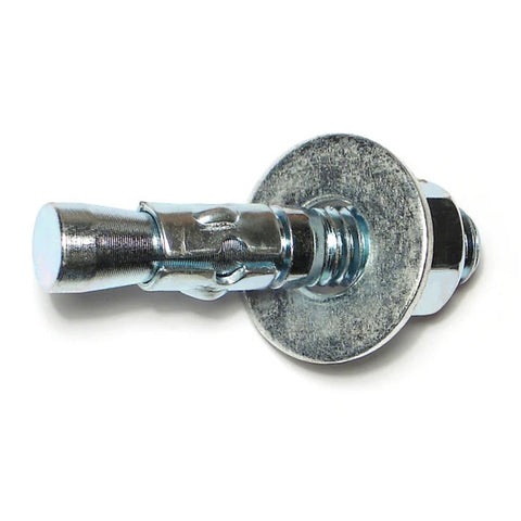 1/2" x 2-3/4" Zinc Plated Steel Concrete Wedge Stud Anchor Bolts (10217)