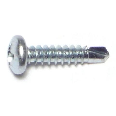 #8-18 x 3/4" Zinc Plated Steel Phillips Pan Head Self-Drilling Screws (10296)