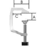 2-1/4" Assembled C-Clamp (TL123)