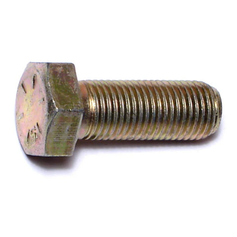 3/8"-24 x 1" Zinc Plated Grade 8 Steel Fine Thread Hex Cap Screw (81982)