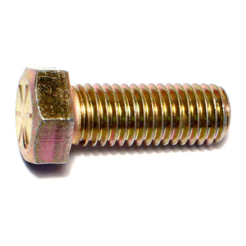 9/16"-12 x 1-1/2" Zinc Plated Grade 8 Steel Coarse Thread Hex Cap Screw (83703)