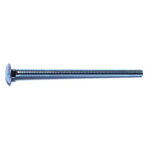 1/4"-20 x 4-1/2" Zinc Plated Grade 2 / A307 Steel Carriage Bolts (5 Pack) (04588)