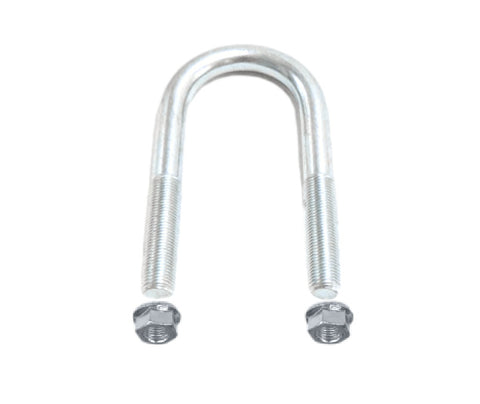 2000#-2500# U-Bolt 1.81"W x 4.29"L x 3/8" Diameter w/ 2.00"L Fine Thread & 3/8"-24 Serrated Flange Hex Locknut (UBR-175429-38F) Kit