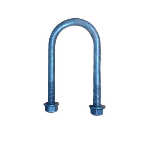 3500# U-Bolt 2.44"W x 5.50"L x 1/2" Diameter w/ 2.00"L Fine Thread & 1/2"-20 Nuts (UBR-238550-50F) Kit
