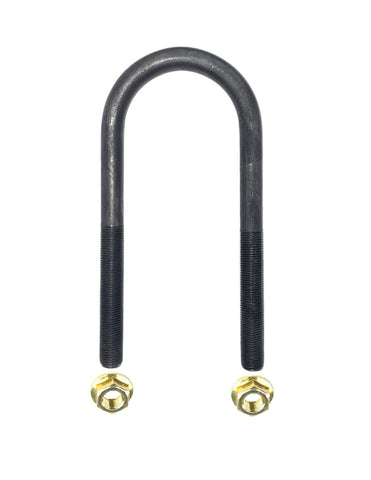 3500# U-Bolt 2.44"W x 6.25"L x 1/2" Diameter w/ 3.00"L Fine Thread & 1/2"-20 Nuts (UBR-238625-50F) Kit
