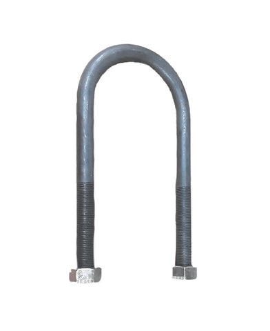 7000#-8000# U-Bolt 3.09"W x 7.00"L x 9/16" Diameter w/ 3.00"L Fine Thread & 9/16"-18 Nuts (UBR-300700-56F) Kit