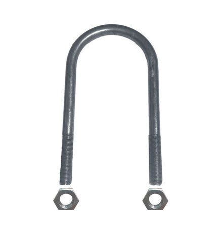 8000# U-Bolt 3.56"W x 8.00"L x 9/16" Diameter w/ 2.00"L Fine Thread & 9/16"-18 Nuts (UBR-350800-56F) Kit