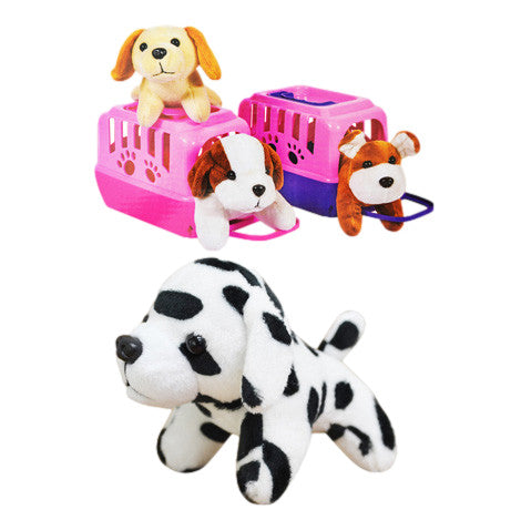 Plush Pet In Carrier (Puppy) (TM-3833)