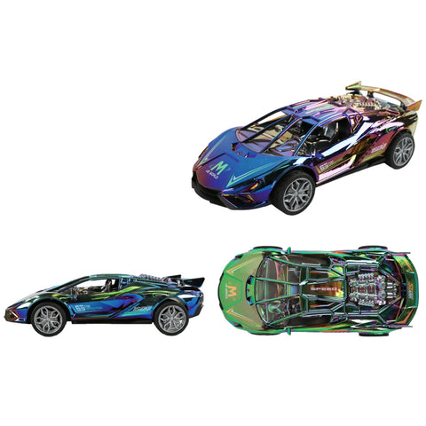 7" Metallic Race Car Lights & Sound (40-21403)