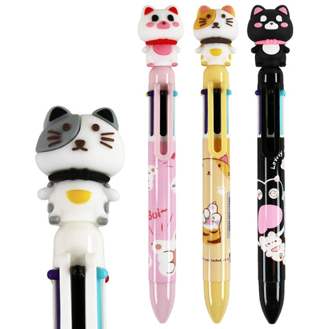 Multi-Color Cat Retractable Pen ( 40-17560)
