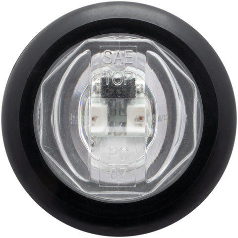 Optronics 3/4" Mini Led Clear Lens Amber Light Puck Style MCL11CAKB - Clearance