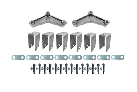 5200-7000# Tandem Axle Hanger Kit w/High Rise Hangers & Greaseable Bolts