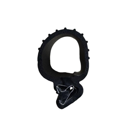 1-3/16"H Rubber Ribbed Hollow Bulb Seal for RV Slide Out - Press on (By the Foot) (SD-5700)