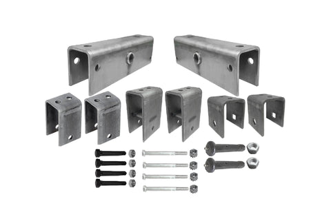 5200 - 7000# Tandem Slipper Hanger Kit w/11" Equalizers w/4 Keeper Bolts & 4 3.75 9/16 Axle Bolts