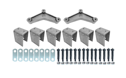 5200-7000# Tandem Axle Hanger Kit w/3.25" Greaseable Step Down Bolts 7/16"