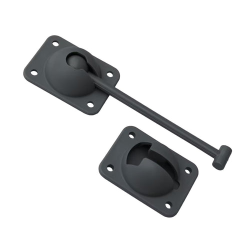 6" Black Door Catch (MD460BK)