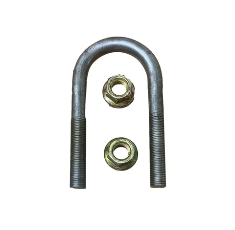 2000#-2500# U-Bolt 1.81"W x 4.29"L x 1/2" Diameter w/ 2.00"L Fine Thread & 1/2"-20 Nuts (UBR-175429-50F) Kit