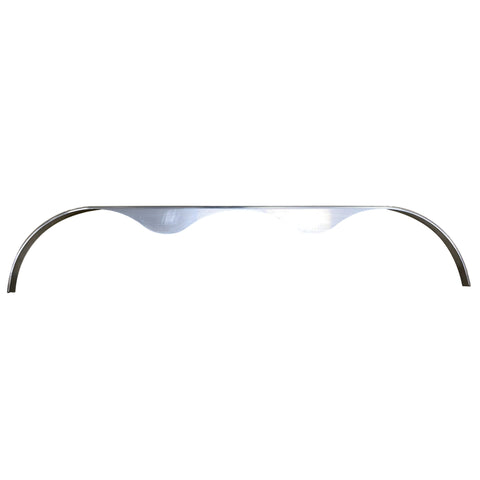 Smooth Aluminum | Triple Fender Flare | 108"L x 4"W x 20"H | for Triple Axle Trailer