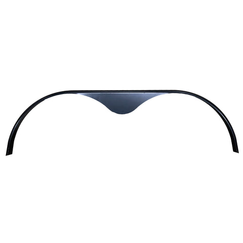 Smooth Aluminum Black | Tandem Teardrop Flare | 72" L x 4" W x 20" H | .056" Thick