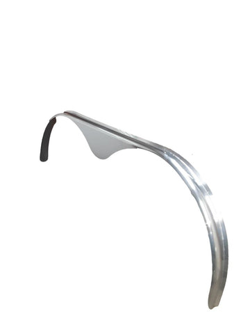 Smooth Aluminum | Tandem Teardrop Fender Flare 72"L x 2 3/4"W x 20"H | for Double Axle Trailer