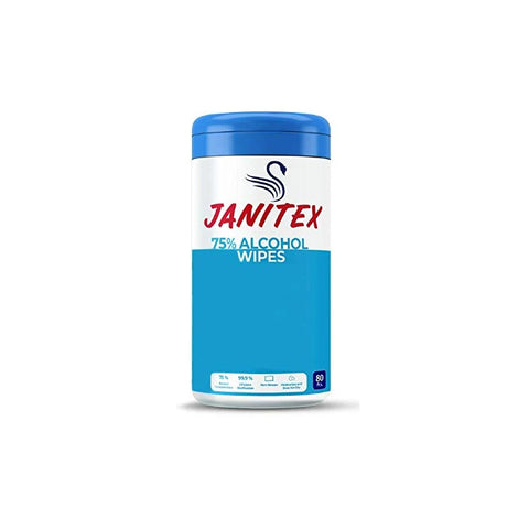 Janitex 75% Alcohol Wipes - 80 Wipes