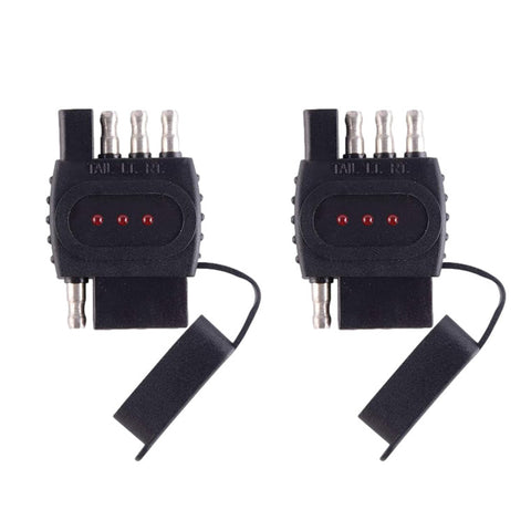 4 Flat 12V LED Connector Tester w/ Dust Cap 2 Pack (4CTLED-2P)