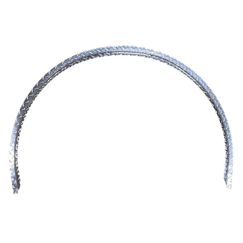 Diamond Plate Aluminum | Single Fender Flare | 36"L x 1"W x 26"H | for Single Axle Trailer