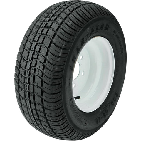 Kenda Loadstar | ST215/60-8 | Trailer Tire | White Wheel | Load Range C | 4 on 4" Bolt Pattern