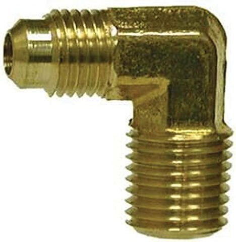 45 Degree Flare 90 Degree Male Elbow Male Flare x Male NPTF - 3/8 in. x 1/2 in, 5 Pack