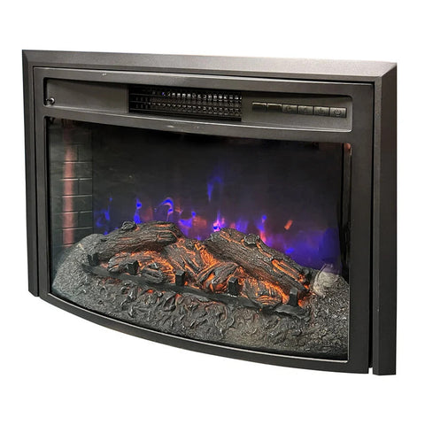 26" Curved Log Set Electric Fireplace (F2026A)