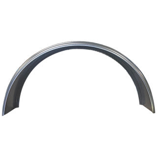 Smooth Aluminum | Round Top Fender | 33"L x 9"W x 17" H | .056" Thick | for Single Axle Trailer