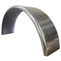 Smooth Aluminum | Round Top Fender | 33"L x 9"W x 17.5" H | .056" Thick