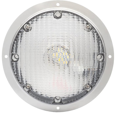 7" Incandescent Round Surface Mount Scare Light | Security Light - Mounting Gasket Included (99141483)