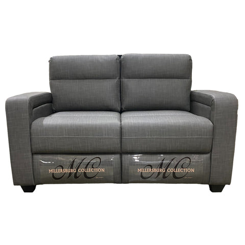 Millerburg Collection 59" Tri-Fold Couch Orono Vapor Silver