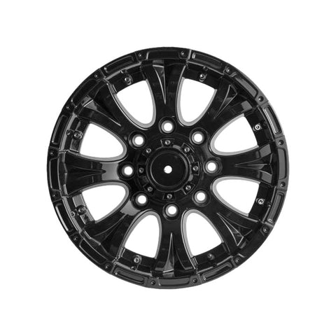 16" x 6" Black Aluminum Viking Trailer Wheel 8 - 6.5