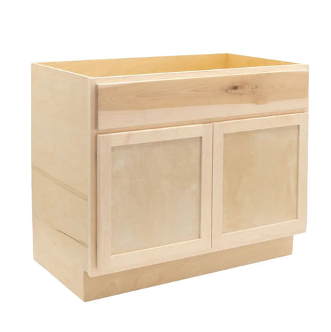Sink Base Cabinet 36" - Raw Maple