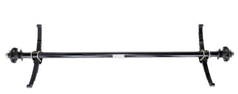 Axis 2200# Straight Idler Trailer Axle | Underslung Springs | 4 on 4" Bolt Pattern |