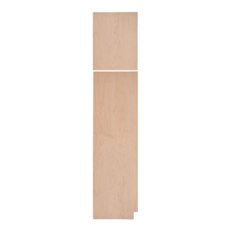 Left Pantry End Panel .25" x 23.25" x 84"  - Raw Maple