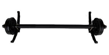 Lippert 3500# Drop Brake Axle | Underslung Springs | 5 Lug on 4.5" Bolt Pattern |  Multiple Sizes Available
