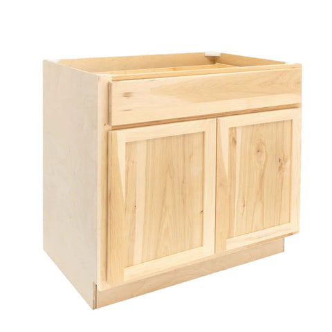 Sink Base Cabinet 36" - Raw Hickory