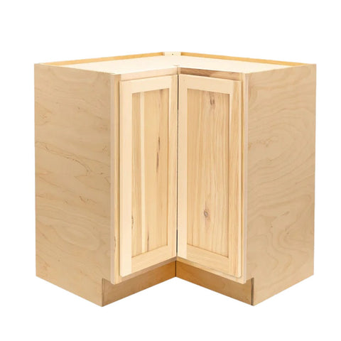 36" Lazy Susan Base Cabinet - Raw Hickory