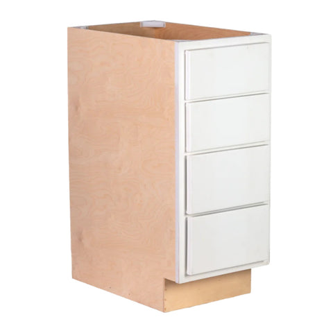 4 Drawer 24" Base Cabinet - Pure White