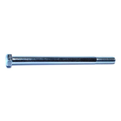 3/8"-16 x 5-1/2" Zinc Plated Grade 2 Steel Coarse Thread Hex Cap Screws (10 Pack) (00307)
