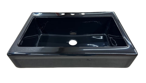 Lyons Apron Single Bowl 3-Hole Acrylic Kitchen Sink (DKS22SM3-3.5CLP)