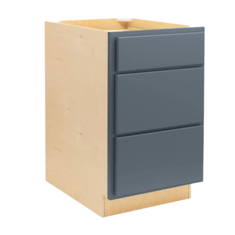 3 Drawer 36" Pots and Pans Base Cabinet - Needle Point Navy