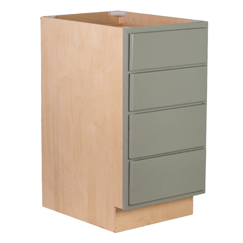 4 Drawer 18" Base Cabinet - Magnetic Grey
